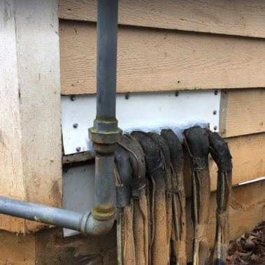 AC Line entry Wildlife Removal Exclusion